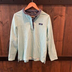 LL Bean Rugby Soft Cotton Pullover Long Sleeve Women's Large